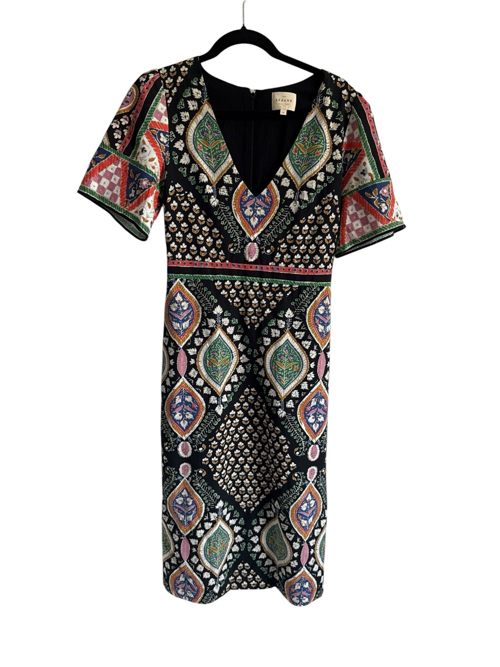 Sézane Talma Fully Lined Linen Dress, Size 36 Small